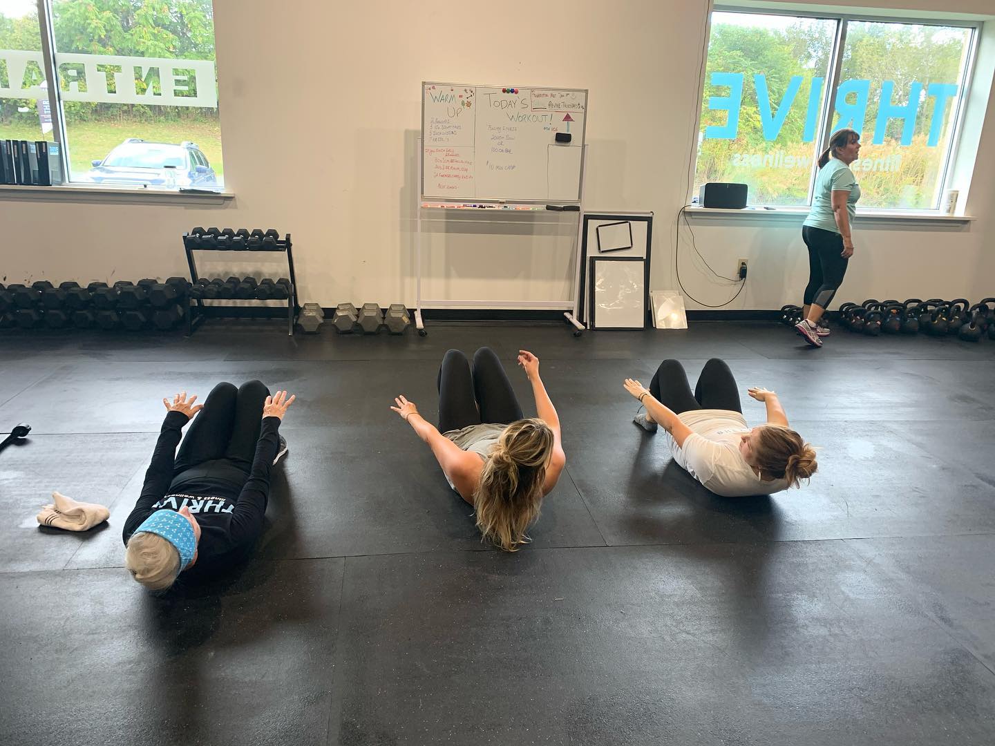Small group fitness class at Thrive Group Strength Training in Menands, NY